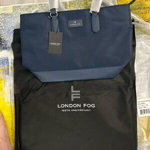 London Fog "Jaya" Nylon Tote Bag – Navy – NEW with Tags